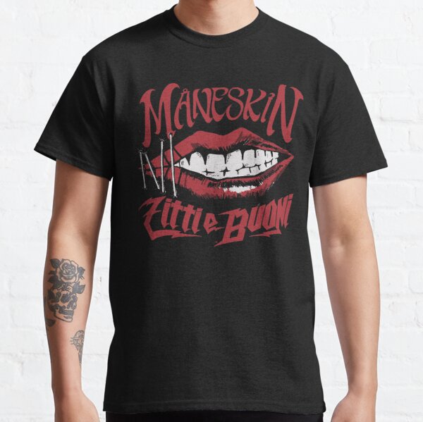 Official MANESKIN Band Classic T-Shirt RB1408 product Offical Maneskin Merch