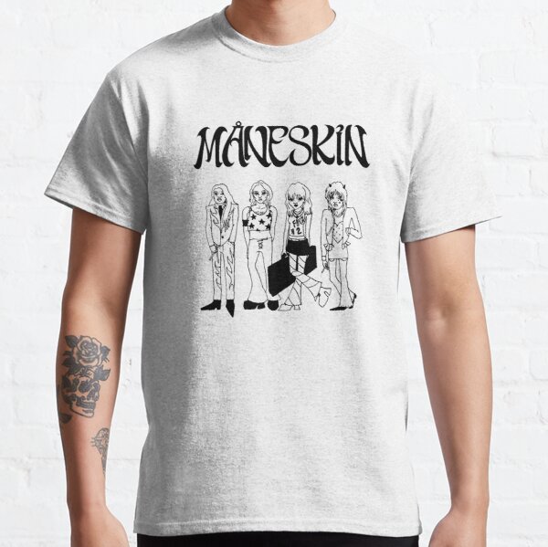 Maneskin doodle Maneskin Classic T-Shirt RB1408 product Offical Maneskin Merch