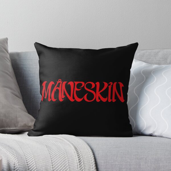 maneskin fan red Throw Pillow RB1408 product Offical Maneskin Merch