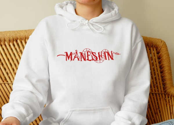 Måneskin Maneskin Band Hoodie, Damiano David Maneskin Pullover Hoodie